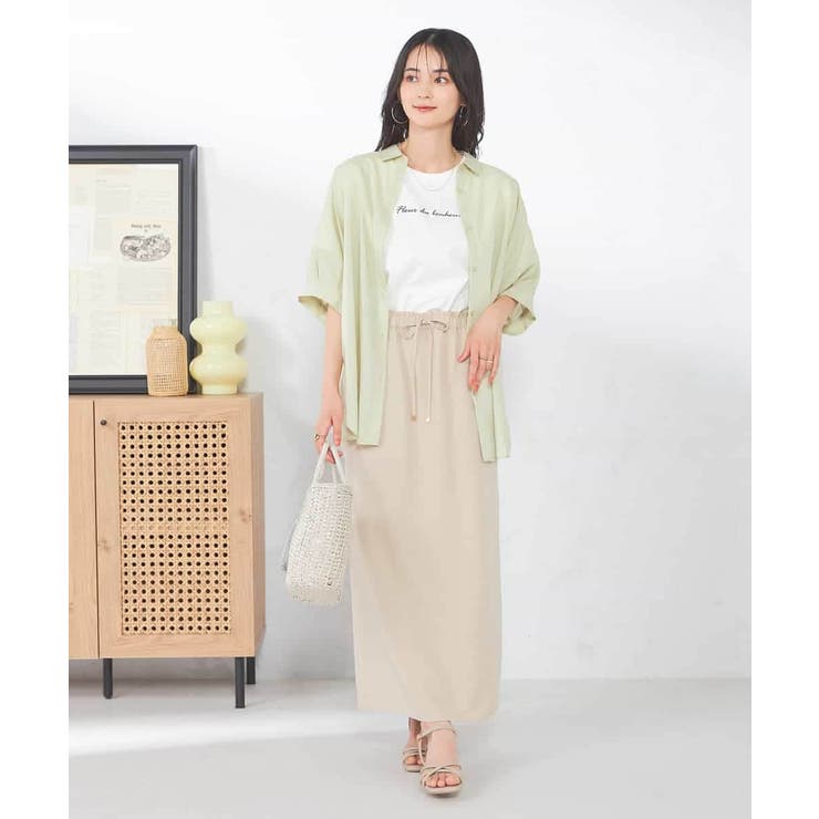 【接触冷感/洗える/イージーケア/毛玉になりにくい】シアータックシャツ | a.v.v【WOMEN】 | 詳細画像15 