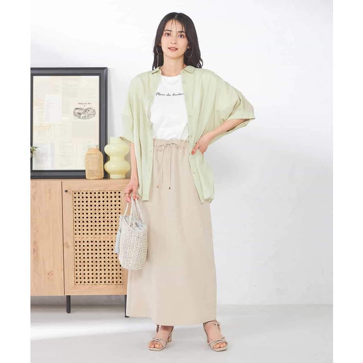 【接触冷感/洗える/イージーケア/毛玉になりにくい】シアータックシャツ | a.v.v【WOMEN】 | 詳細画像16 