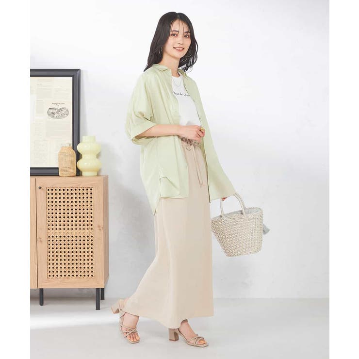 【接触冷感/洗える/イージーケア/毛玉になりにくい】シアータックシャツ | a.v.v【WOMEN】 | 詳細画像17 