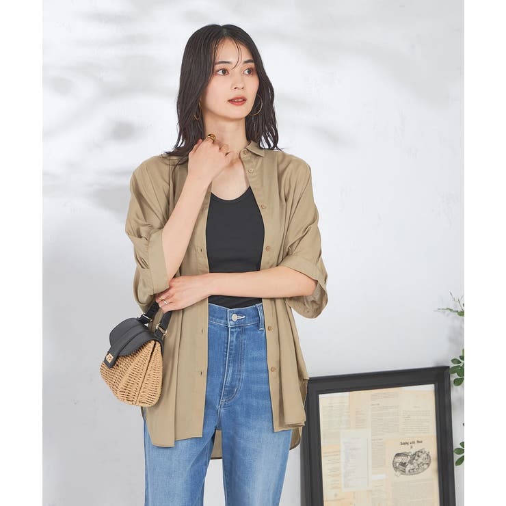 【接触冷感/洗える/イージーケア/毛玉になりにくい】シアータックシャツ | a.v.v【WOMEN】 | 詳細画像32 