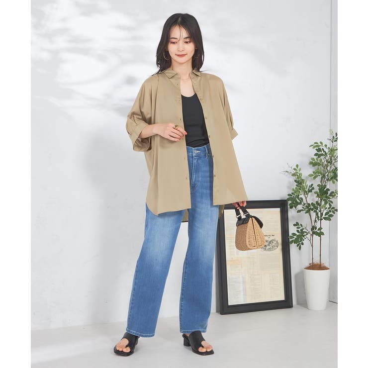 【接触冷感/洗える/イージーケア/毛玉になりにくい】シアータックシャツ | a.v.v【WOMEN】 | 詳細画像33 