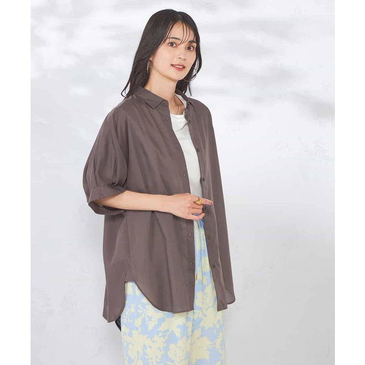 【接触冷感/洗える/イージーケア/毛玉になりにくい】シアータックシャツ | a.v.v【WOMEN】 | 詳細画像35 