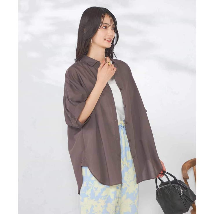 【接触冷感/洗える/イージーケア/毛玉になりにくい】シアータックシャツ | a.v.v【WOMEN】 | 詳細画像36 