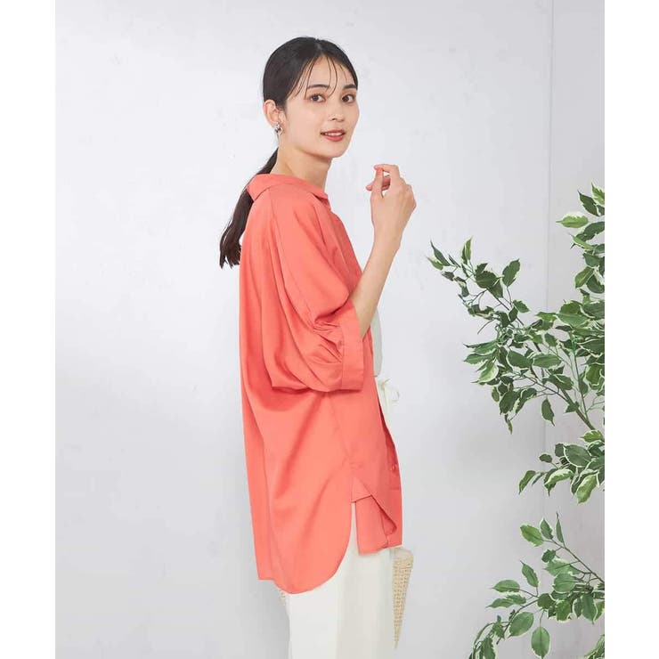 【接触冷感/洗える/イージーケア/毛玉になりにくい】シアータックシャツ | a.v.v【WOMEN】 | 詳細画像4 