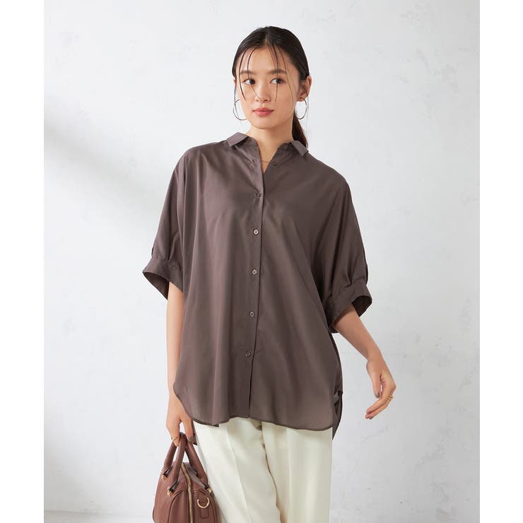 【接触冷感/洗える/イージーケア/毛玉になりにくい】シアータックシャツ | a.v.v【WOMEN】 | 詳細画像42 