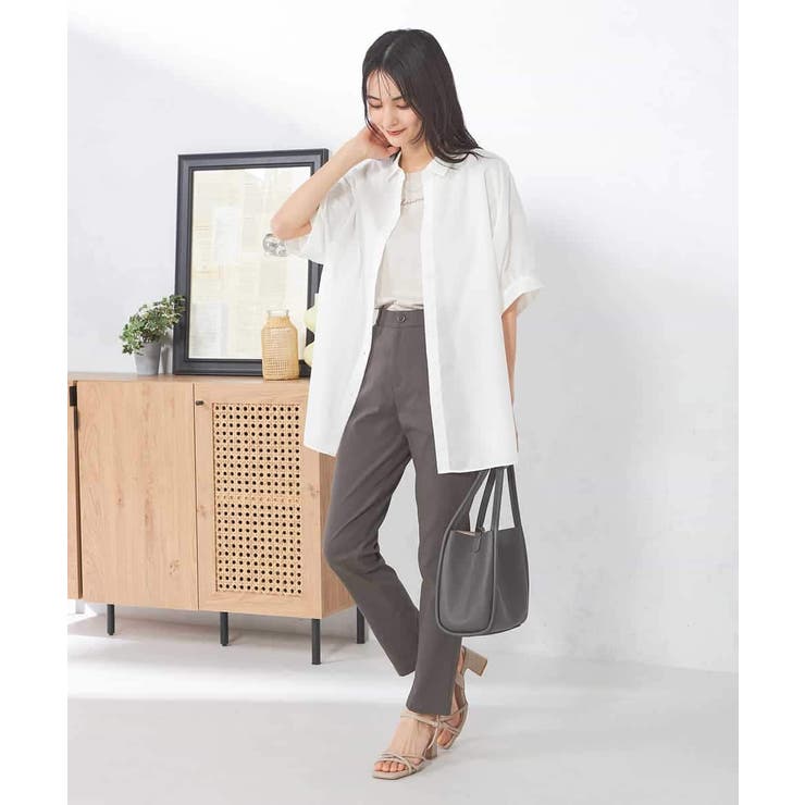 【接触冷感/洗える/イージーケア/毛玉になりにくい】シアータックシャツ | a.v.v【WOMEN】 | 詳細画像53 