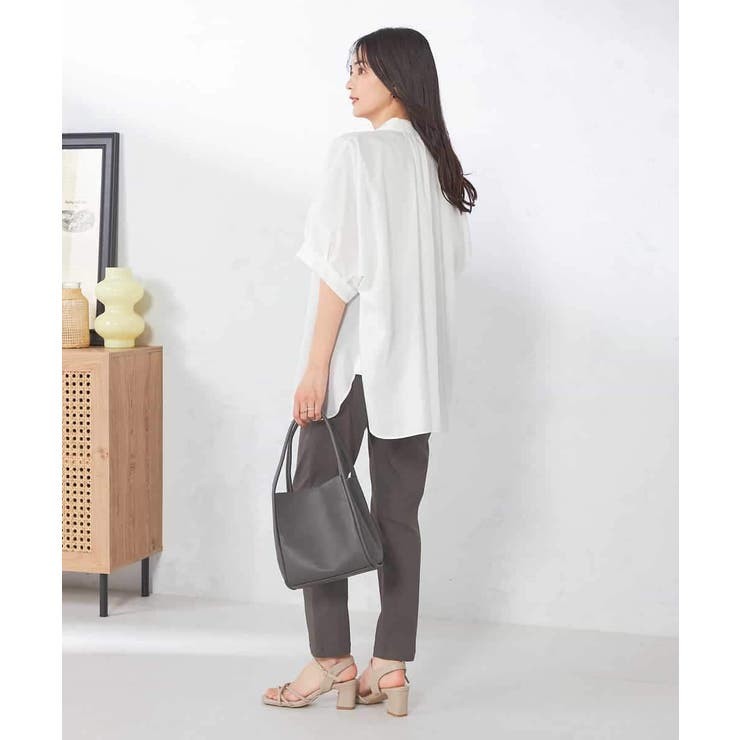 【接触冷感/洗える/イージーケア/毛玉になりにくい】シアータックシャツ | a.v.v【WOMEN】 | 詳細画像54 