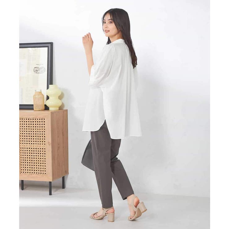 【接触冷感/洗える/イージーケア/毛玉になりにくい】シアータックシャツ | a.v.v【WOMEN】 | 詳細画像55 