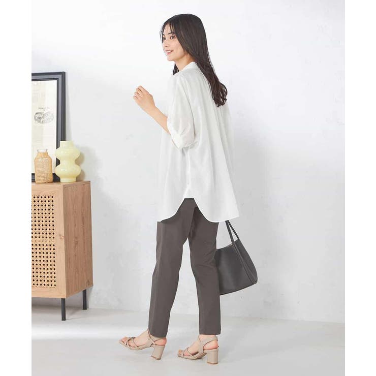 【接触冷感/洗える/イージーケア/毛玉になりにくい】シアータックシャツ | a.v.v【WOMEN】 | 詳細画像56 