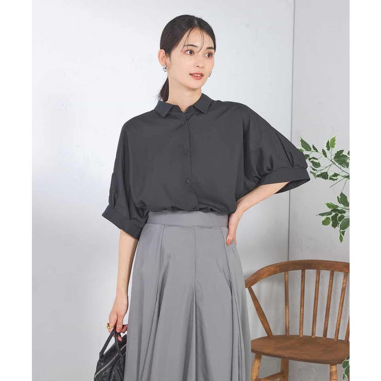 【接触冷感/洗える/イージーケア/毛玉になりにくい】シアータックシャツ | a.v.v【WOMEN】 | 詳細画像60 