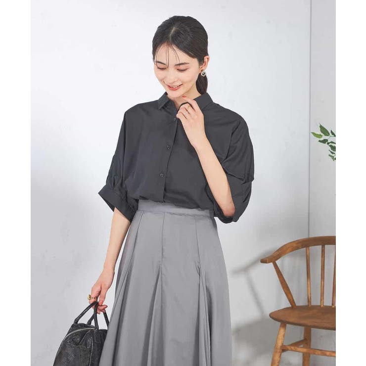 【接触冷感/洗える/イージーケア/毛玉になりにくい】シアータックシャツ | a.v.v【WOMEN】 | 詳細画像61 