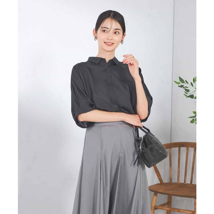 【接触冷感/洗える/イージーケア/毛玉になりにくい】シアータックシャツ | a.v.v【WOMEN】 | 詳細画像62 