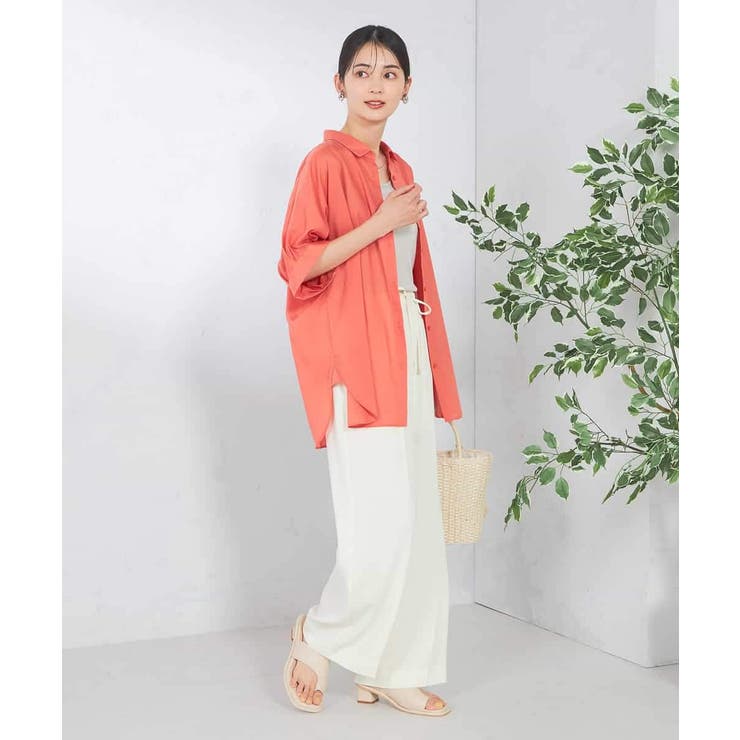 【接触冷感/洗える/イージーケア/毛玉になりにくい】シアータックシャツ | a.v.v【WOMEN】 | 詳細画像8 