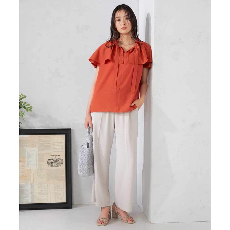 ナチュラルタッチフリルブラウス | a.v.v【WOMEN】 | 詳細画像12 