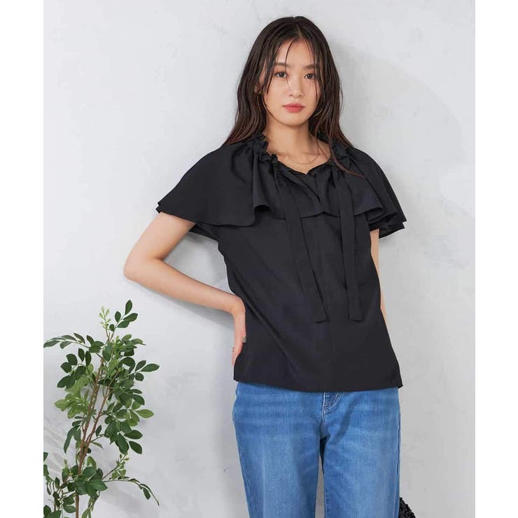 ナチュラルタッチフリルブラウス | a.v.v【WOMEN】 | 詳細画像14 