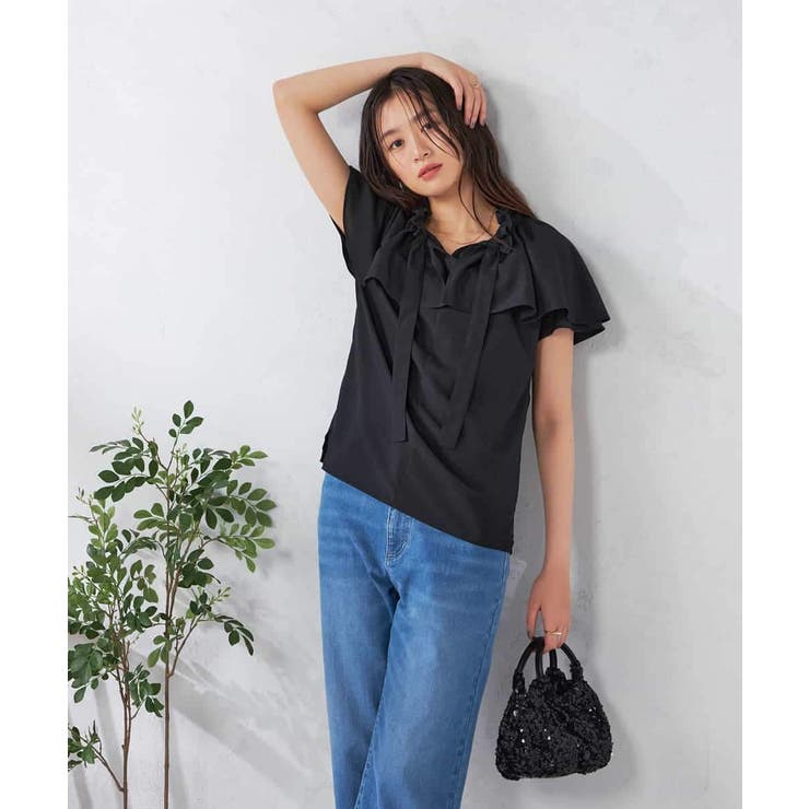 ナチュラルタッチフリルブラウス | a.v.v【WOMEN】 | 詳細画像15 