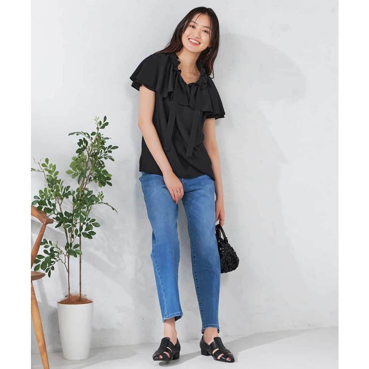 ナチュラルタッチフリルブラウス | a.v.v【WOMEN】 | 詳細画像20 