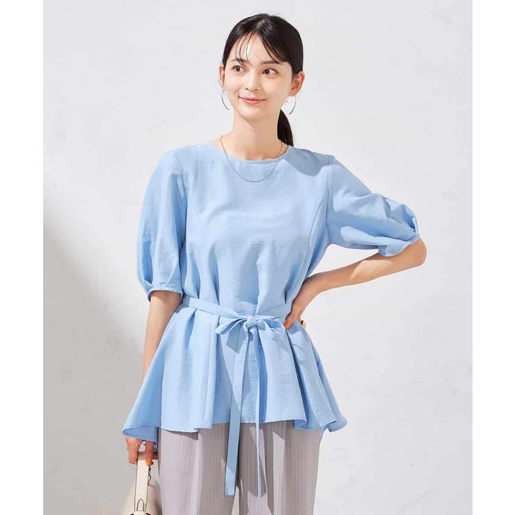 ライトブルー | チュニックフレアブラウス | a.v.v【WOMEN】