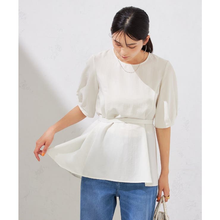 アイボリー | チュニックフレアブラウス | a.v.v【WOMEN】