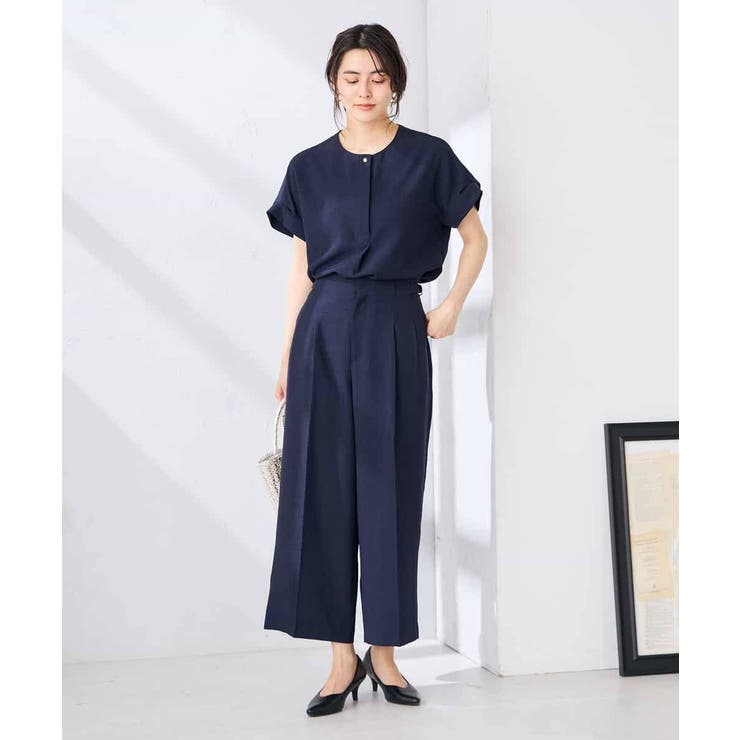 【接触冷感 UVカット】リネンライクスキッパーブラウス【セットアップ対応 アンチ… | a.v.v【WOMEN】 | 詳細画像11 