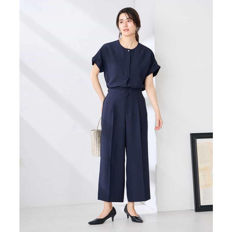 【接触冷感 UVカット】リネンライクスキッパーブラウス【セットアップ対応 アンチ… | a.v.v【WOMEN】 | 詳細画像13 
