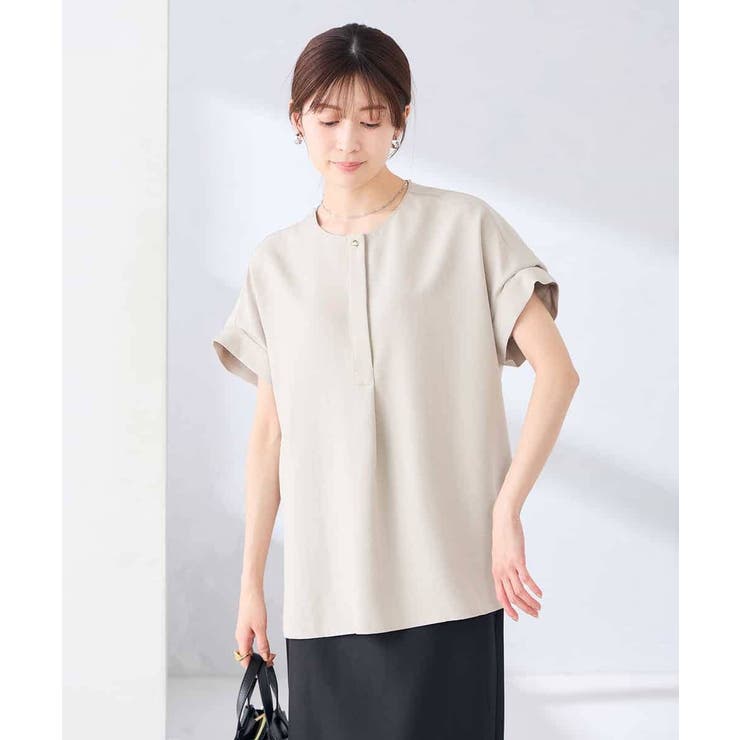 【接触冷感 UVカット】リネンライクスキッパーブラウス【セットアップ対応 アンチ… | a.v.v【WOMEN】 | 詳細画像20 