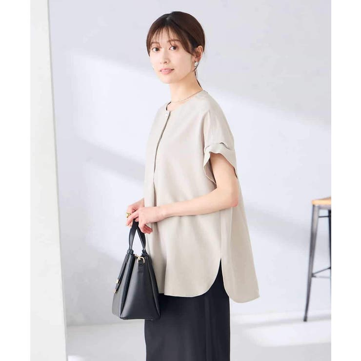 【接触冷感 UVカット】リネンライクスキッパーブラウス【セットアップ対応 アンチ… | a.v.v【WOMEN】 | 詳細画像21 