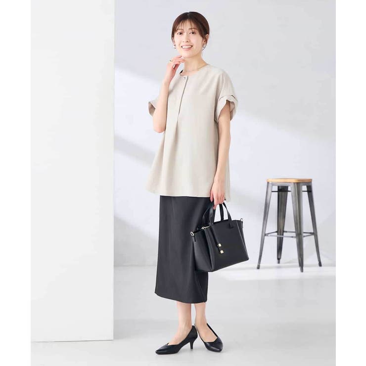 【接触冷感 UVカット】リネンライクスキッパーブラウス【セットアップ対応 アンチ… | a.v.v【WOMEN】 | 詳細画像25 