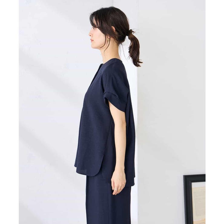 【接触冷感 UVカット】リネンライクスキッパーブラウス【セットアップ対応 アンチ… | a.v.v【WOMEN】 | 詳細画像35 