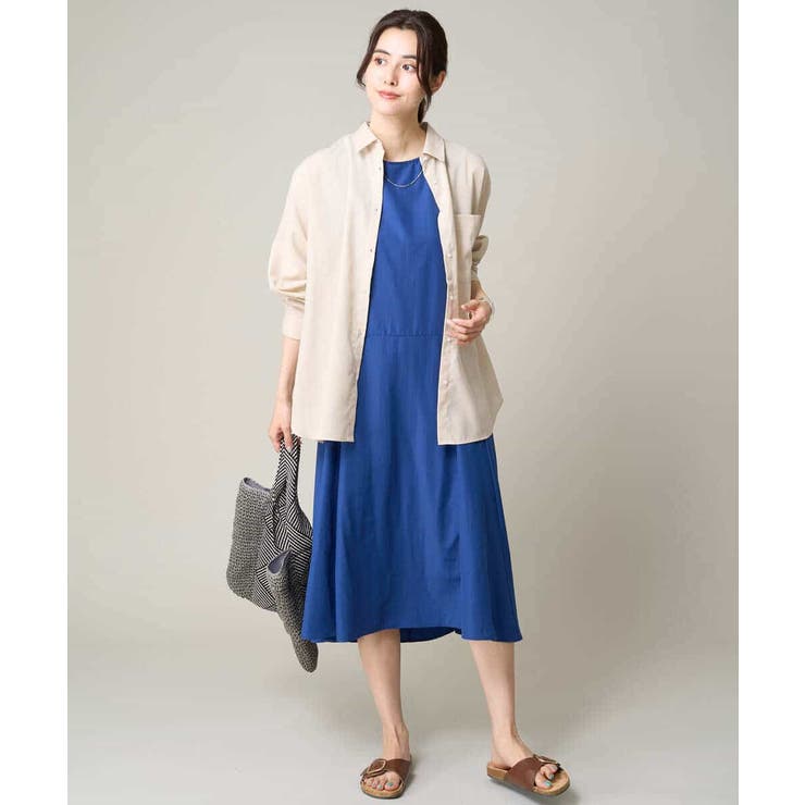 リネン混ベーシックシャツ | a.v.v【WOMEN】 | 詳細画像13 