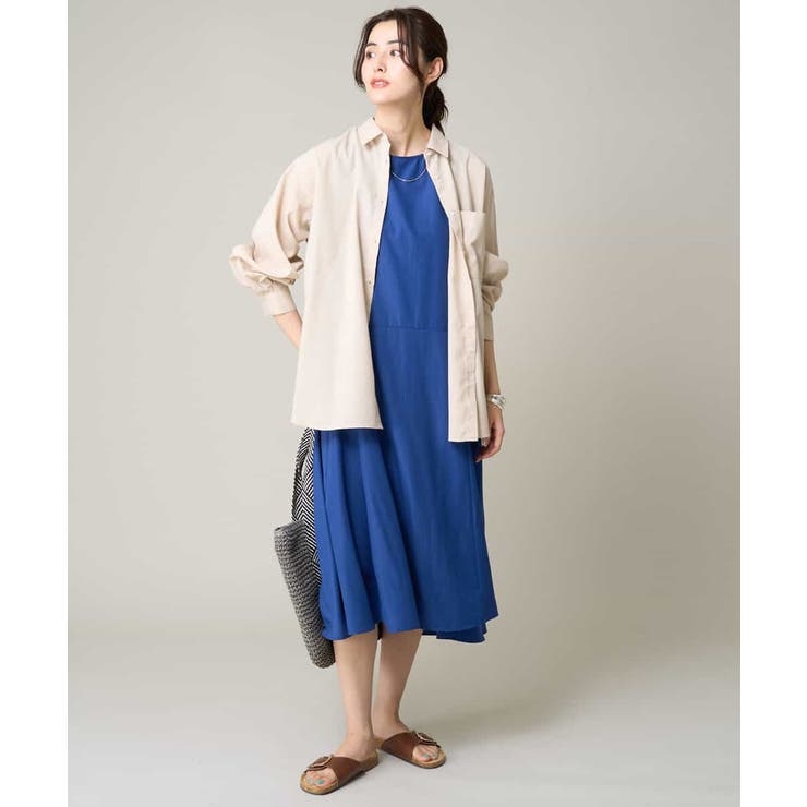 リネン混ベーシックシャツ | a.v.v【WOMEN】 | 詳細画像15 