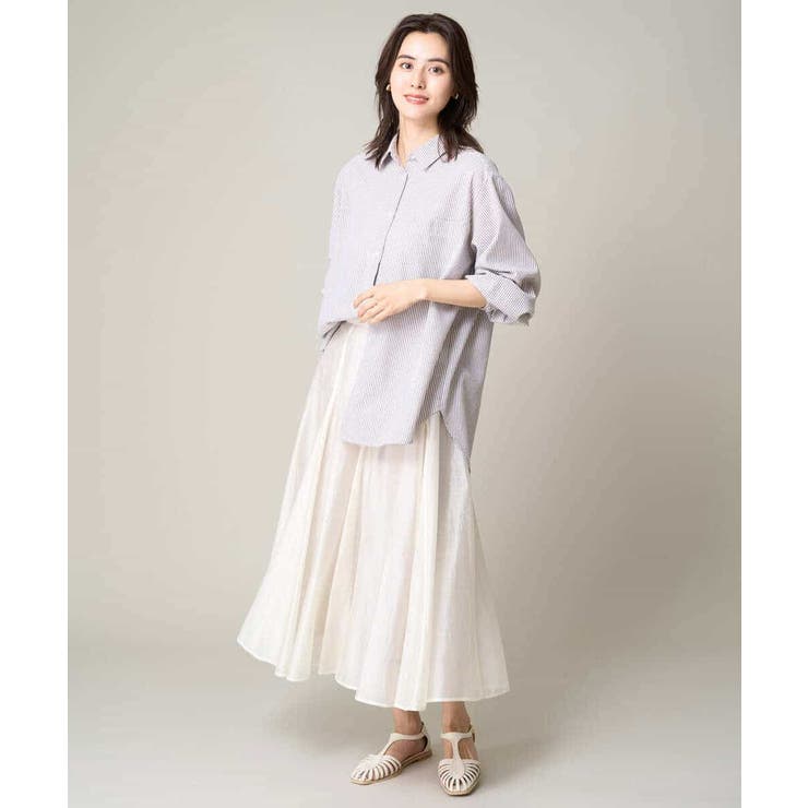 リネン混ベーシックシャツ | a.v.v【WOMEN】 | 詳細画像20 