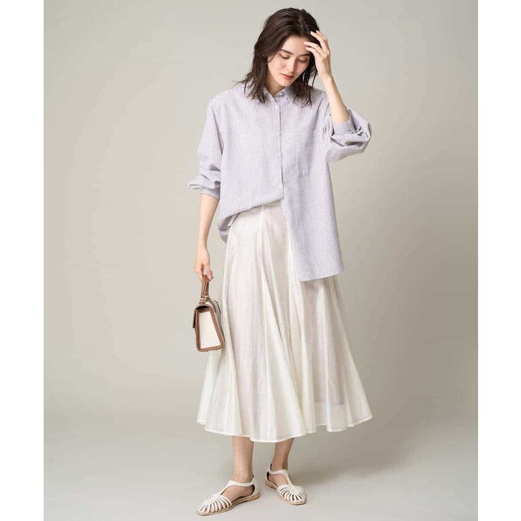 リネン混ベーシックシャツ | a.v.v【WOMEN】 | 詳細画像21 