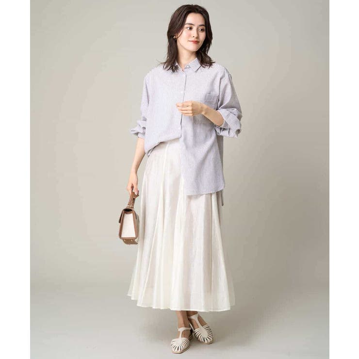 リネン混ベーシックシャツ | a.v.v【WOMEN】 | 詳細画像22 