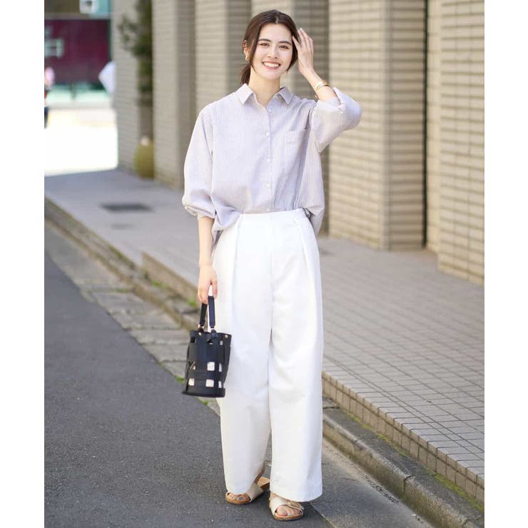 リネン混ベーシックシャツ | a.v.v【WOMEN】 | 詳細画像26 