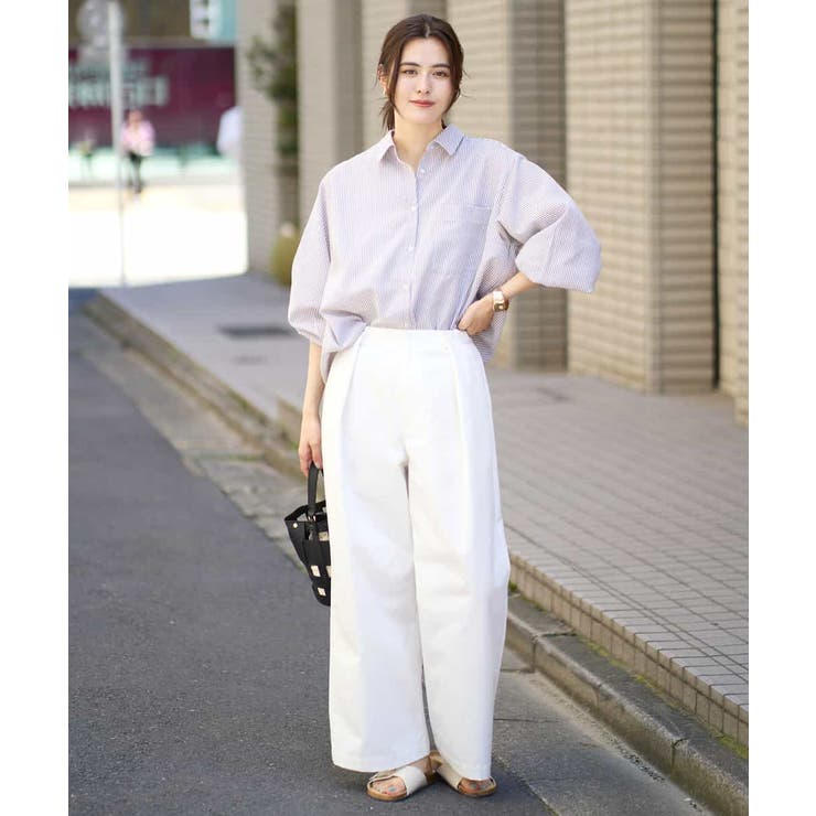 リネン混ベーシックシャツ | a.v.v【WOMEN】 | 詳細画像29 