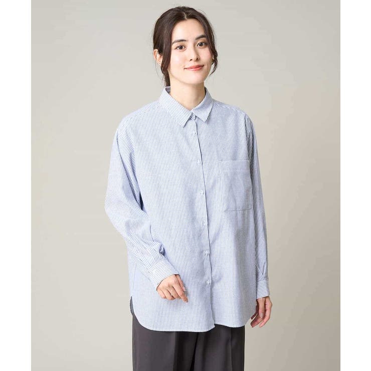 リネン混ベーシックシャツ | a.v.v【WOMEN】 | 詳細画像30 