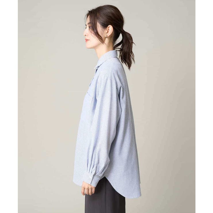 リネン混ベーシックシャツ | a.v.v【WOMEN】 | 詳細画像32 