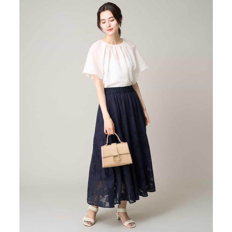 【洗える】フレアスリーブシアータックブラウス | a.v.v【WOMEN】 | 詳細画像14 