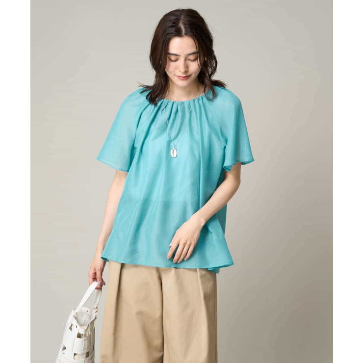 【洗える】フレアスリーブシアータックブラウス | a.v.v【WOMEN】 | 詳細画像2 