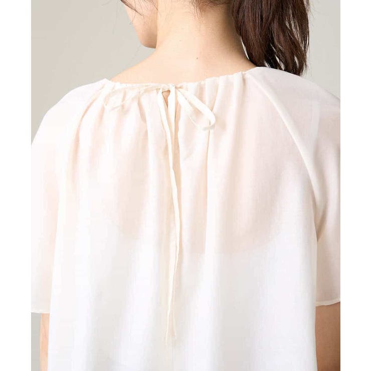 【洗える】フレアスリーブシアータックブラウス | a.v.v【WOMEN】 | 詳細画像27 