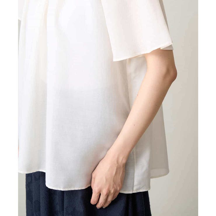 【洗える】フレアスリーブシアータックブラウス | a.v.v【WOMEN】 | 詳細画像29 