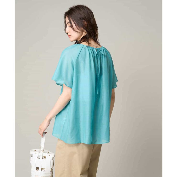 【洗える】フレアスリーブシアータックブラウス | a.v.v【WOMEN】 | 詳細画像3 