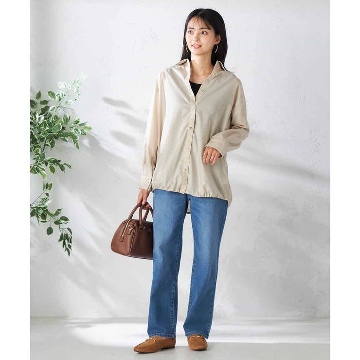 ドロストセミシアーシャツ | a.v.v【WOMEN】 | 詳細画像10 