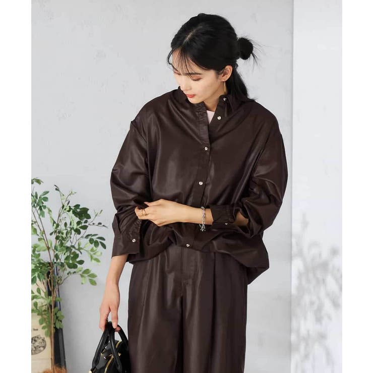 ドロストセミシアーシャツ | a.v.v【WOMEN】 | 詳細画像14 