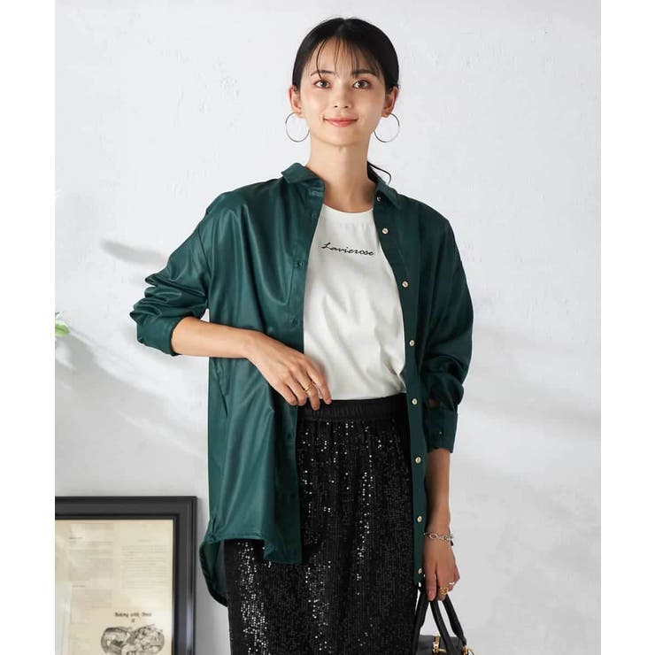 ドロストセミシアーシャツ | a.v.v【WOMEN】 | 詳細画像4 