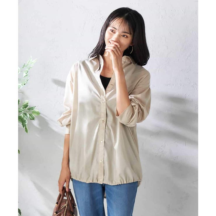 ドロストセミシアーシャツ | a.v.v【WOMEN】 | 詳細画像9 