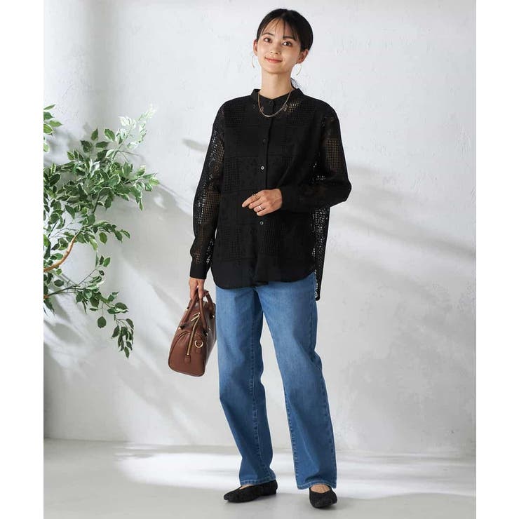 スクエアレースシャツ | a.v.v【WOMEN】 | 詳細画像16 