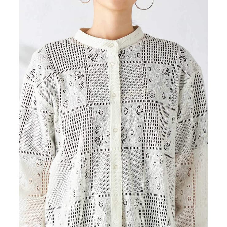 スクエアレースシャツ | a.v.v【WOMEN】 | 詳細画像22 