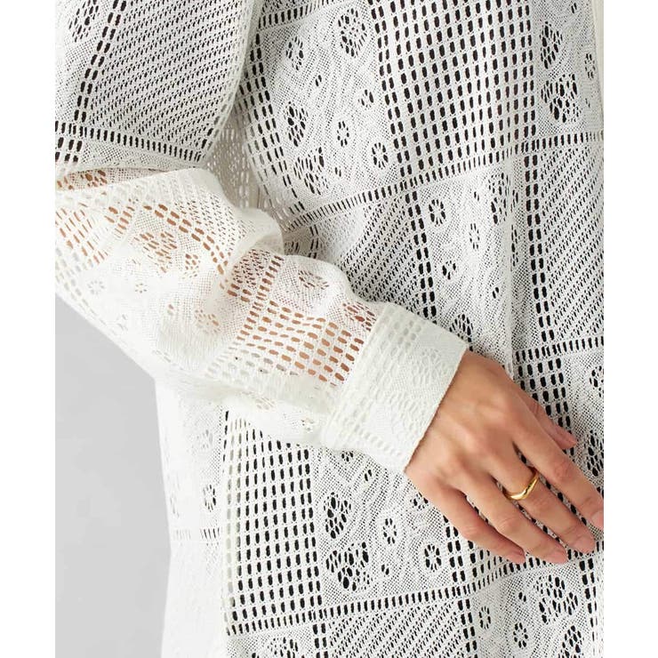 スクエアレースシャツ | a.v.v【WOMEN】 | 詳細画像23 